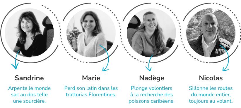 Equipe de l'agence déesse voyage